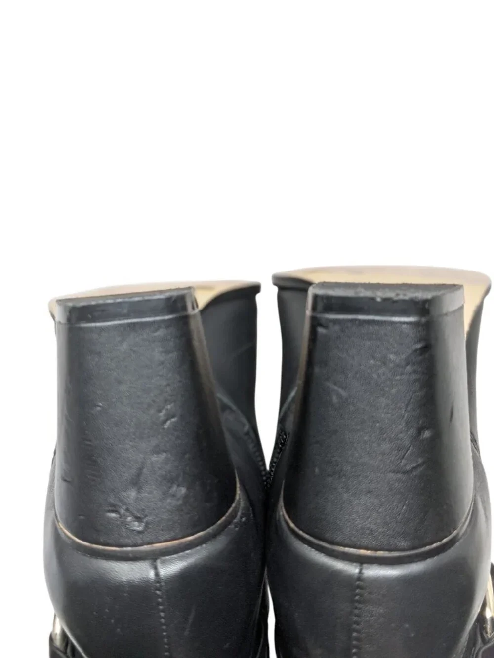 Sole Society Daleena Black Leather Suede Knee High Boots Women's 6.5